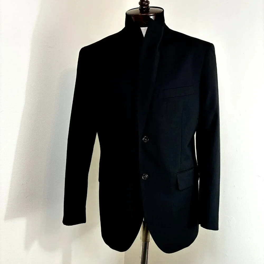 Stile Benetton Sport Coat Blazer 50 EU/40-41 US Wool‎ Blend Slim Fit Suit Jacket